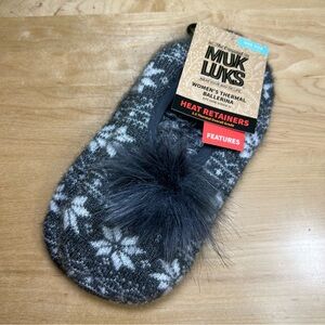 Muk Luks thermal Ballerina heat retainers slippers NWT